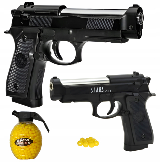 Replika kovovej guľovej pištole Imitácia zbrane Beretta C19 ASG